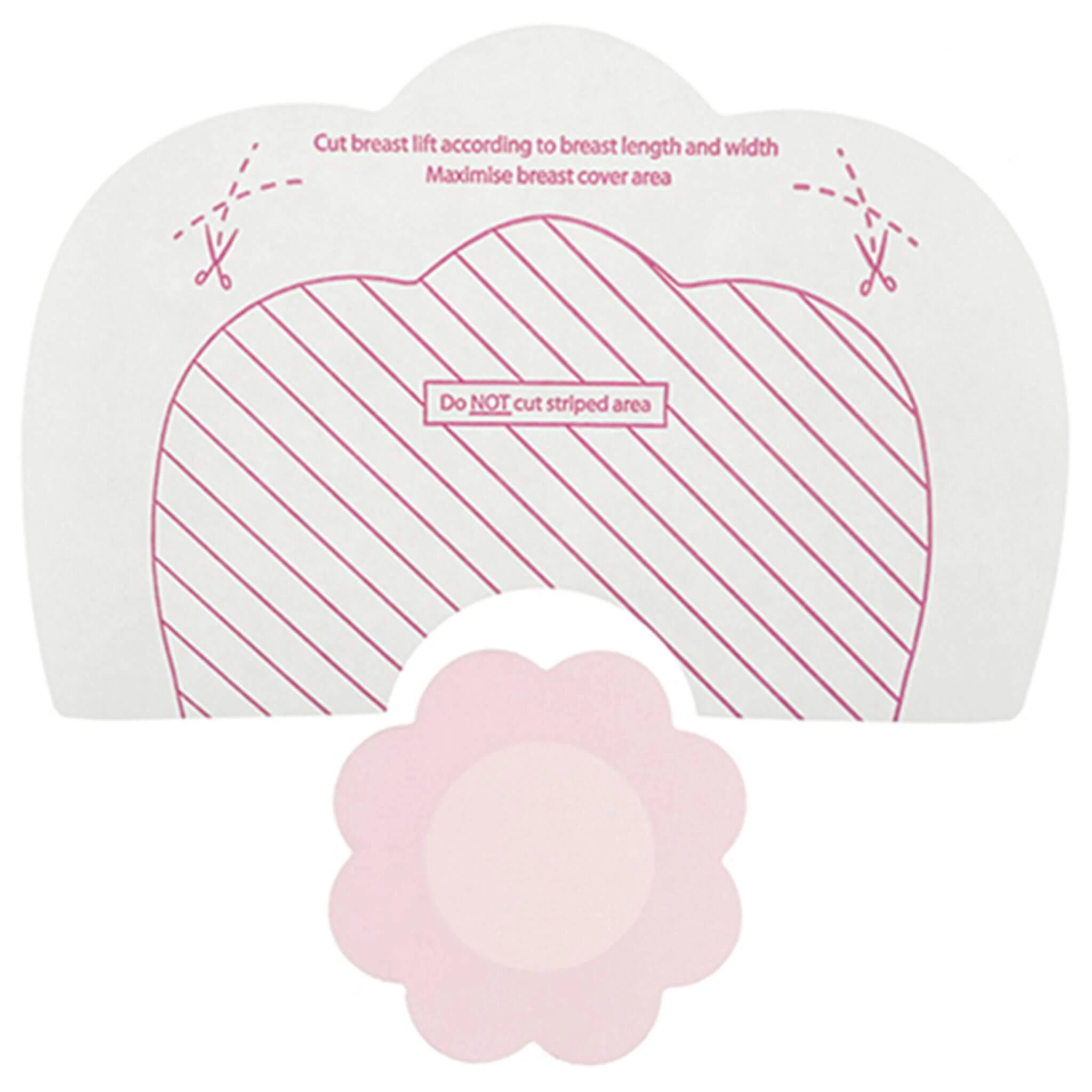 Bye Bra - Breast Lift & Silk Nipple Covers, Nude, 4 Paria - Image 3