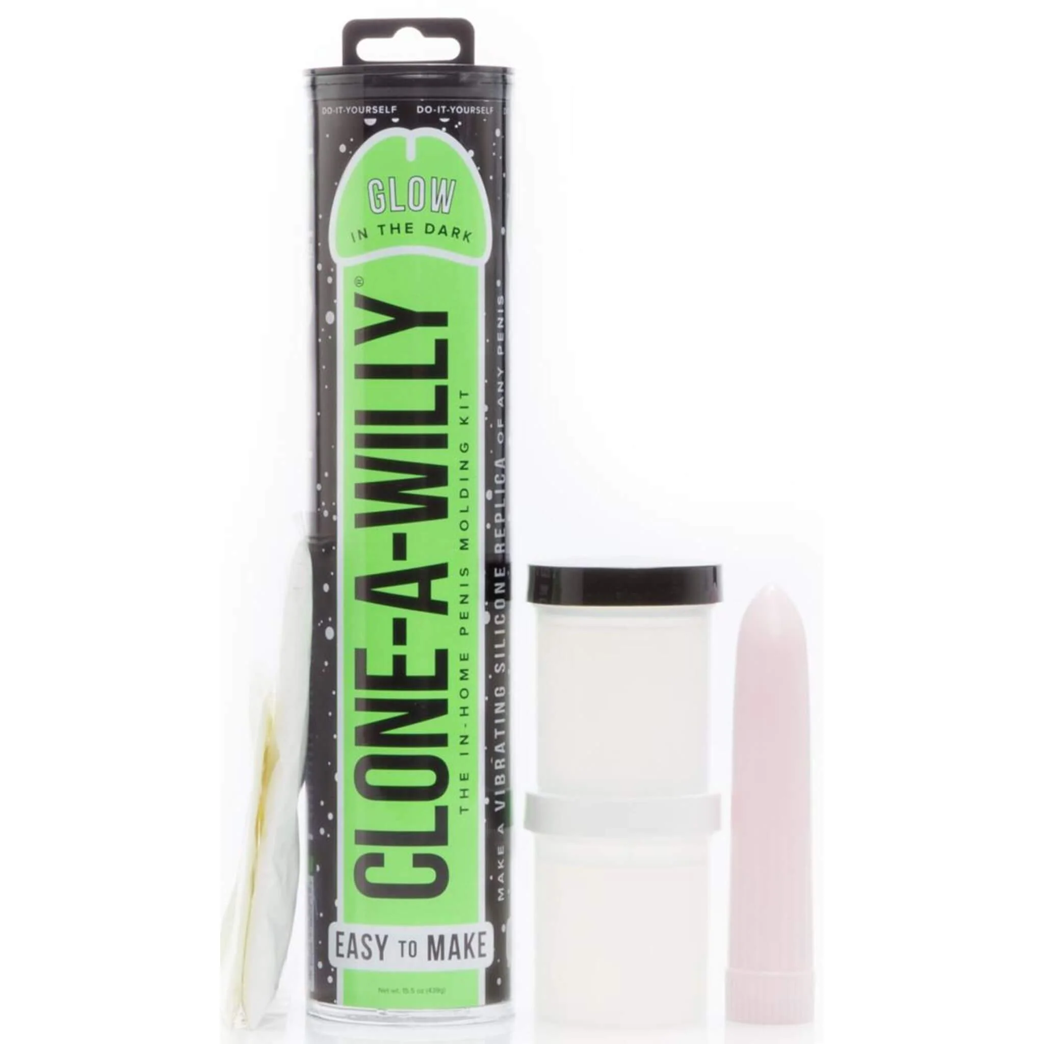 Clone a Willy Kit, Glow in the Dark - Pimeässä Hohtavan Pippelin Kloonaus -paketti - Image 3