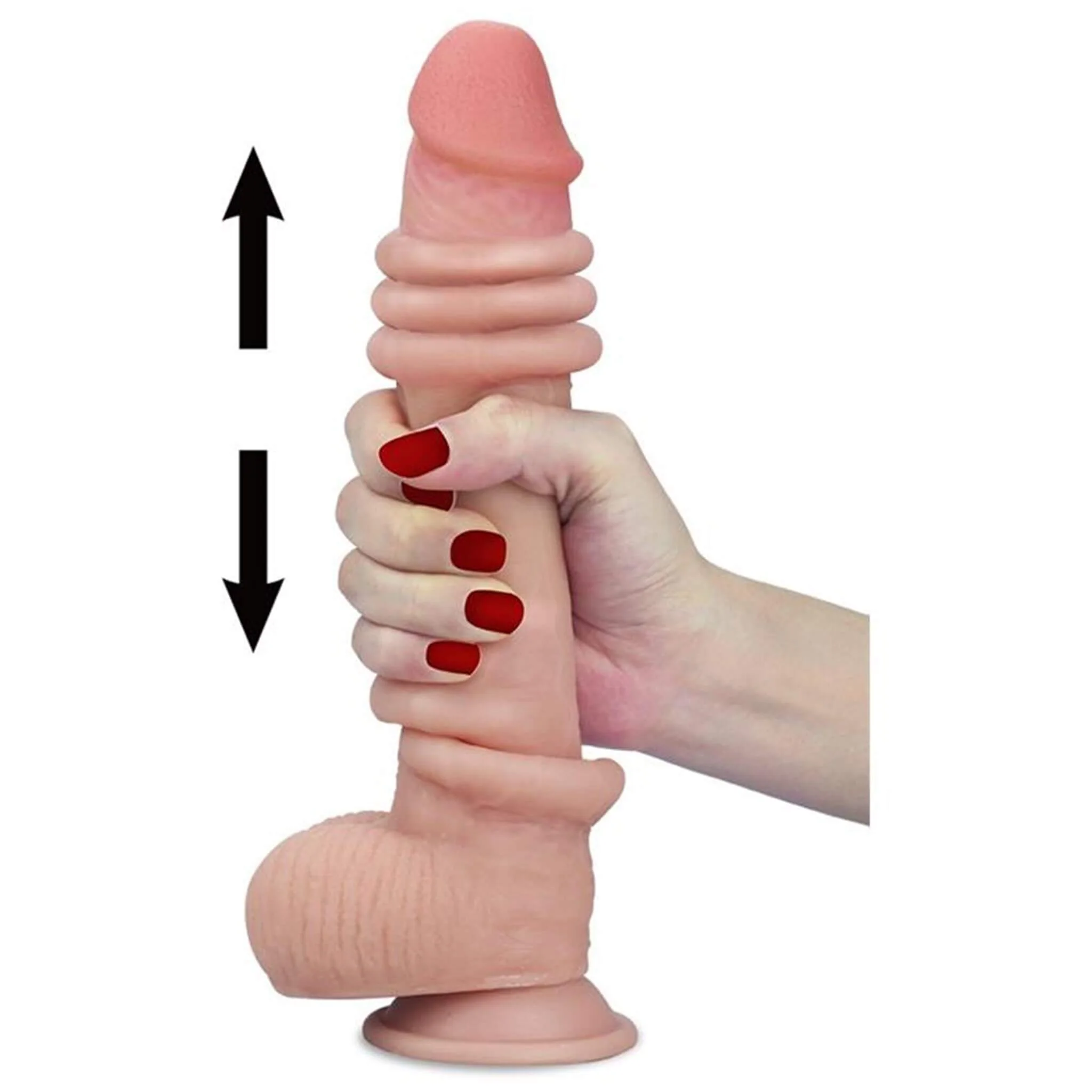 Dildo liukuvalla iholla 17,5 cm - Image 2