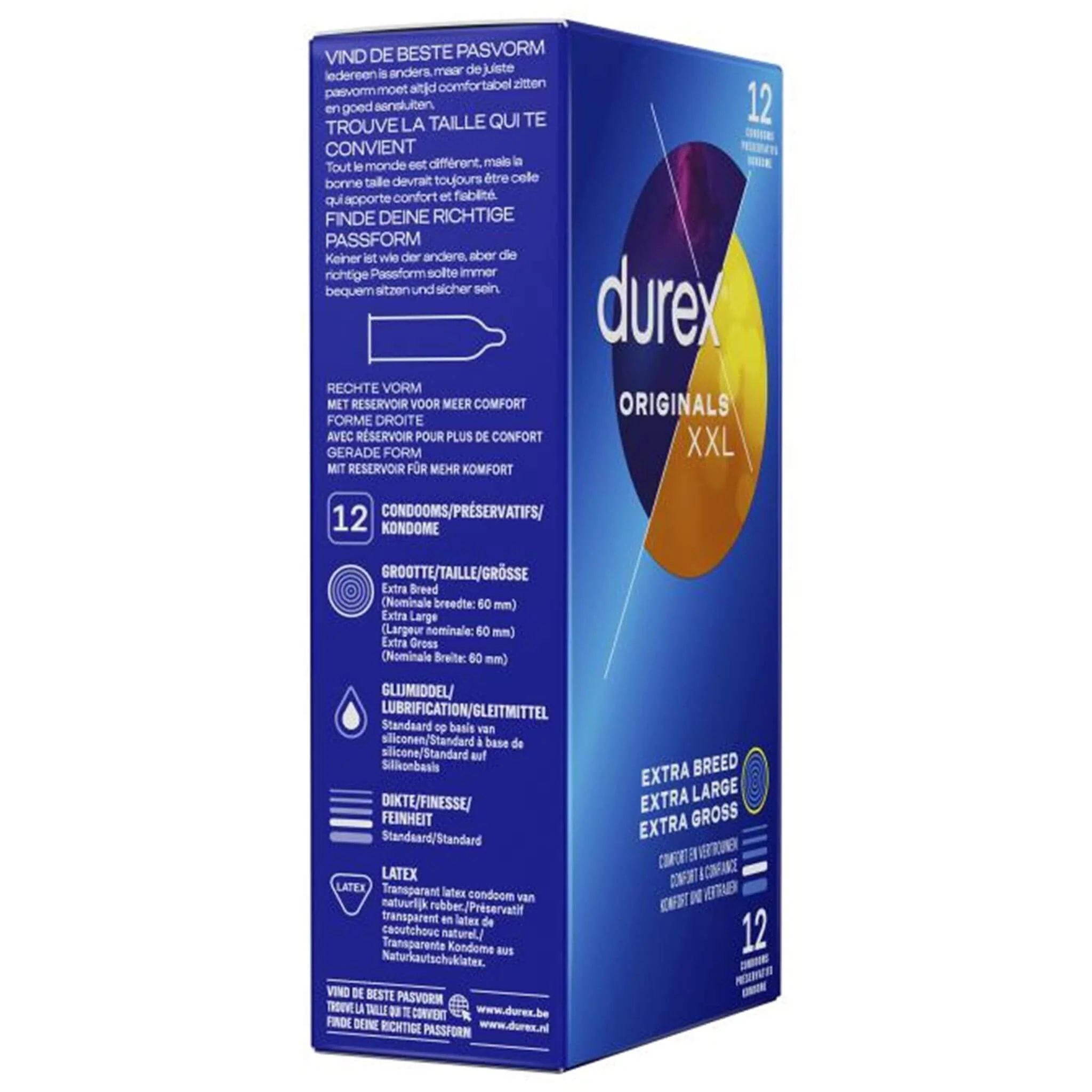 Durex XXL Originals -kondomi 12 kpl - Image 3