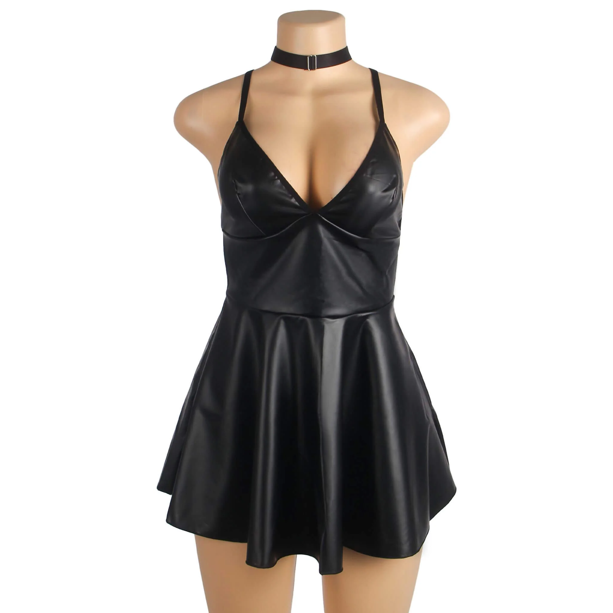Keinonahkainen babydoll - Image 17