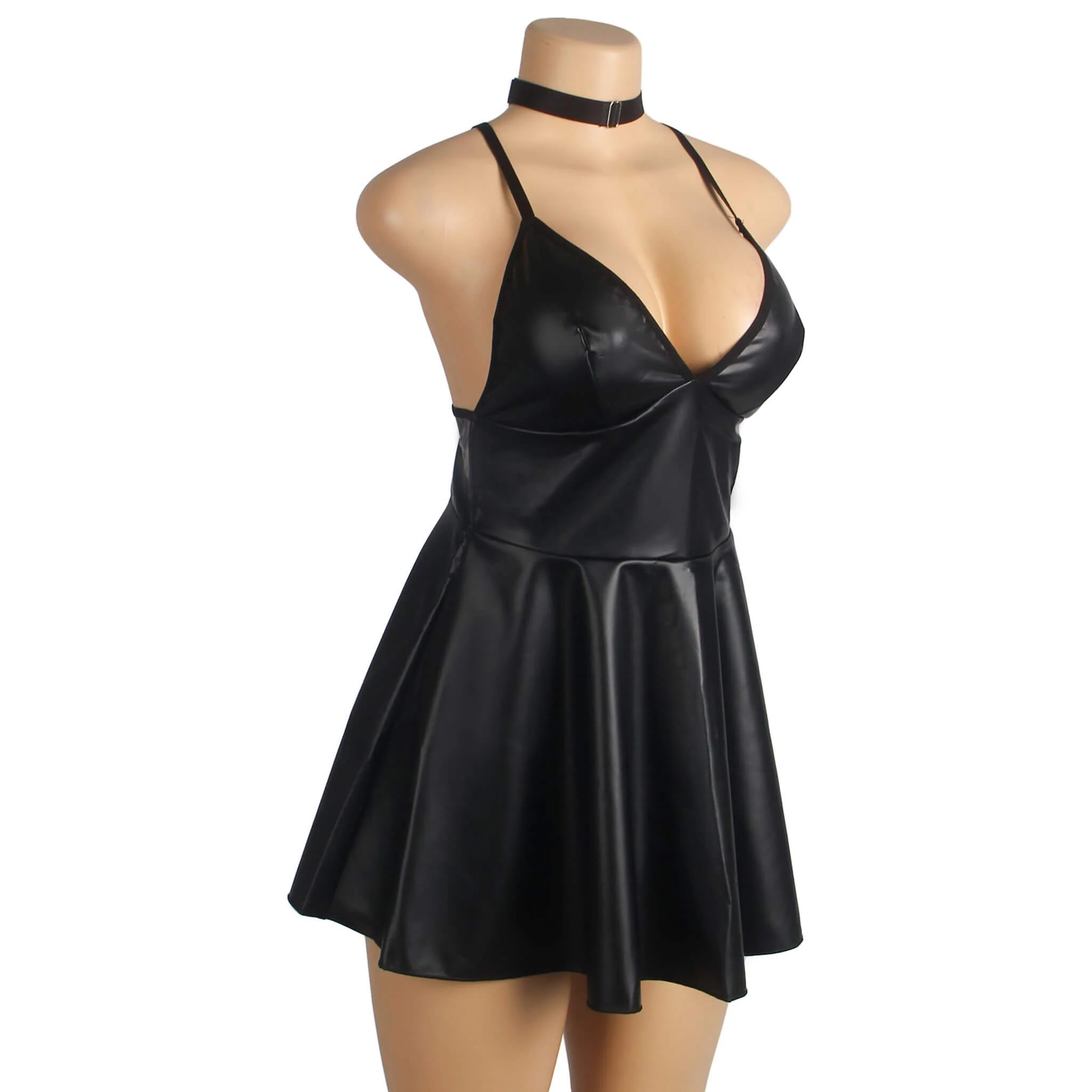 Keinonahkainen babydoll - Image 18