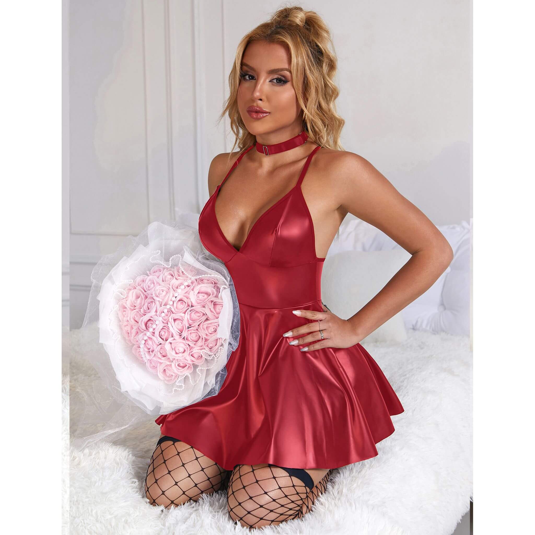 Keinonahkainen babydoll - Image 2