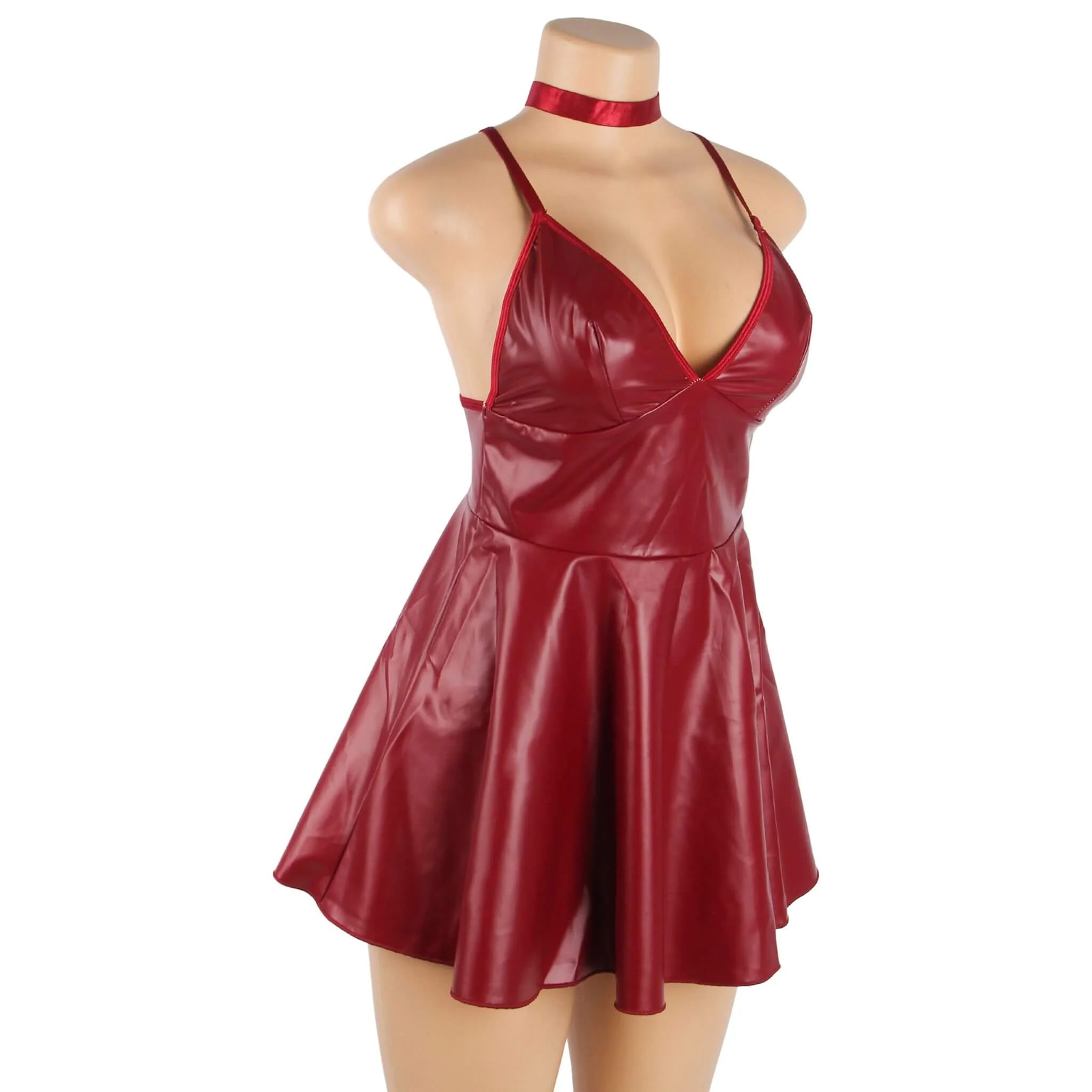 Keinonahkainen babydoll - Image 6