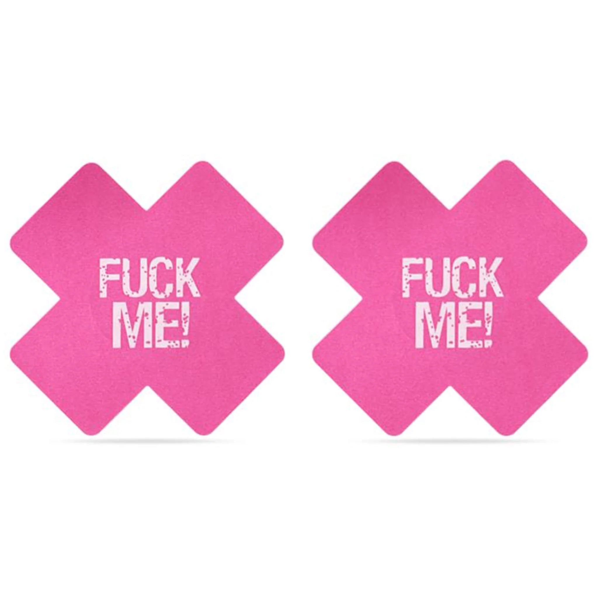 Nännisuojat, musta/pinkit "Fuck me" - Image 2