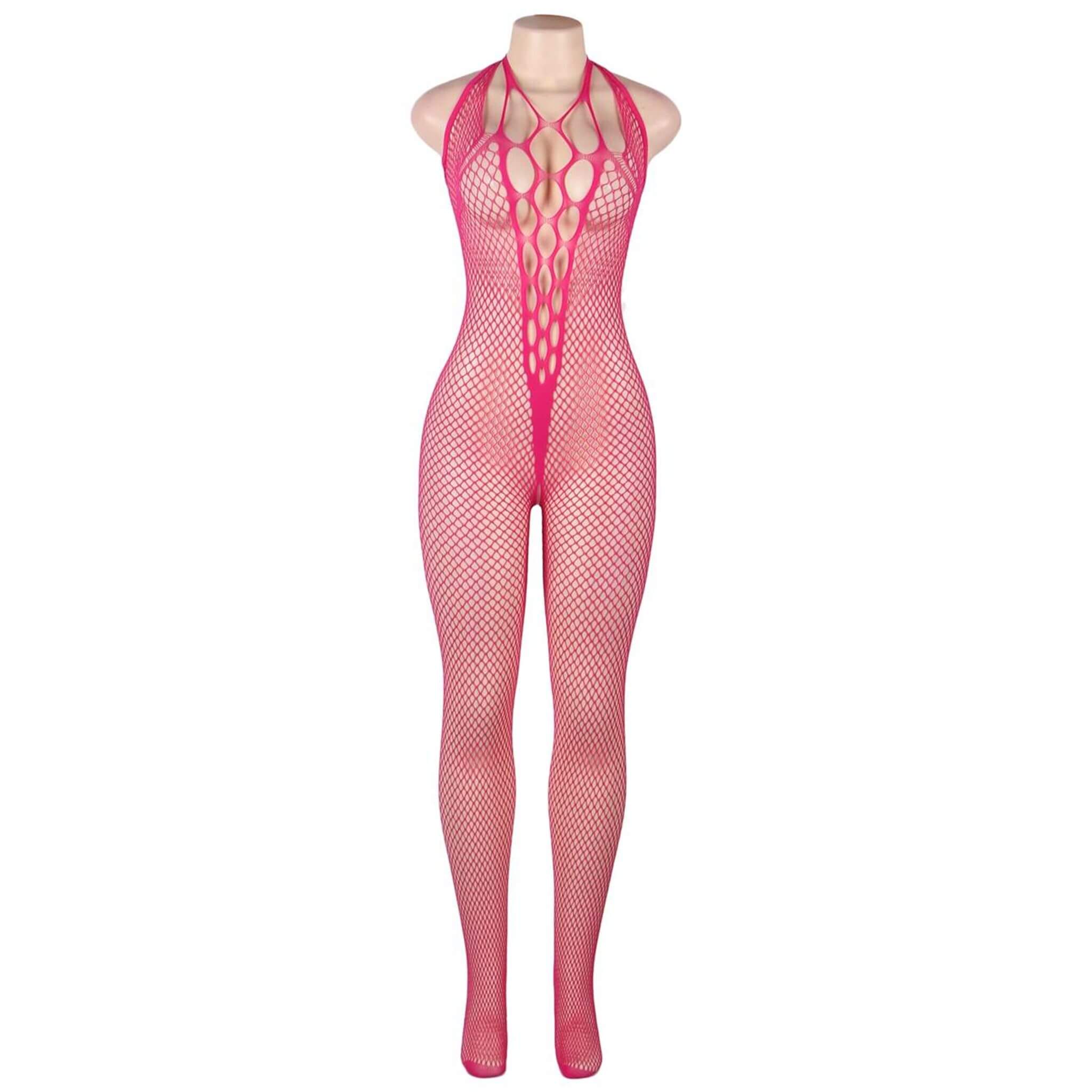 Pinkki verkkobodystocking - Image 5