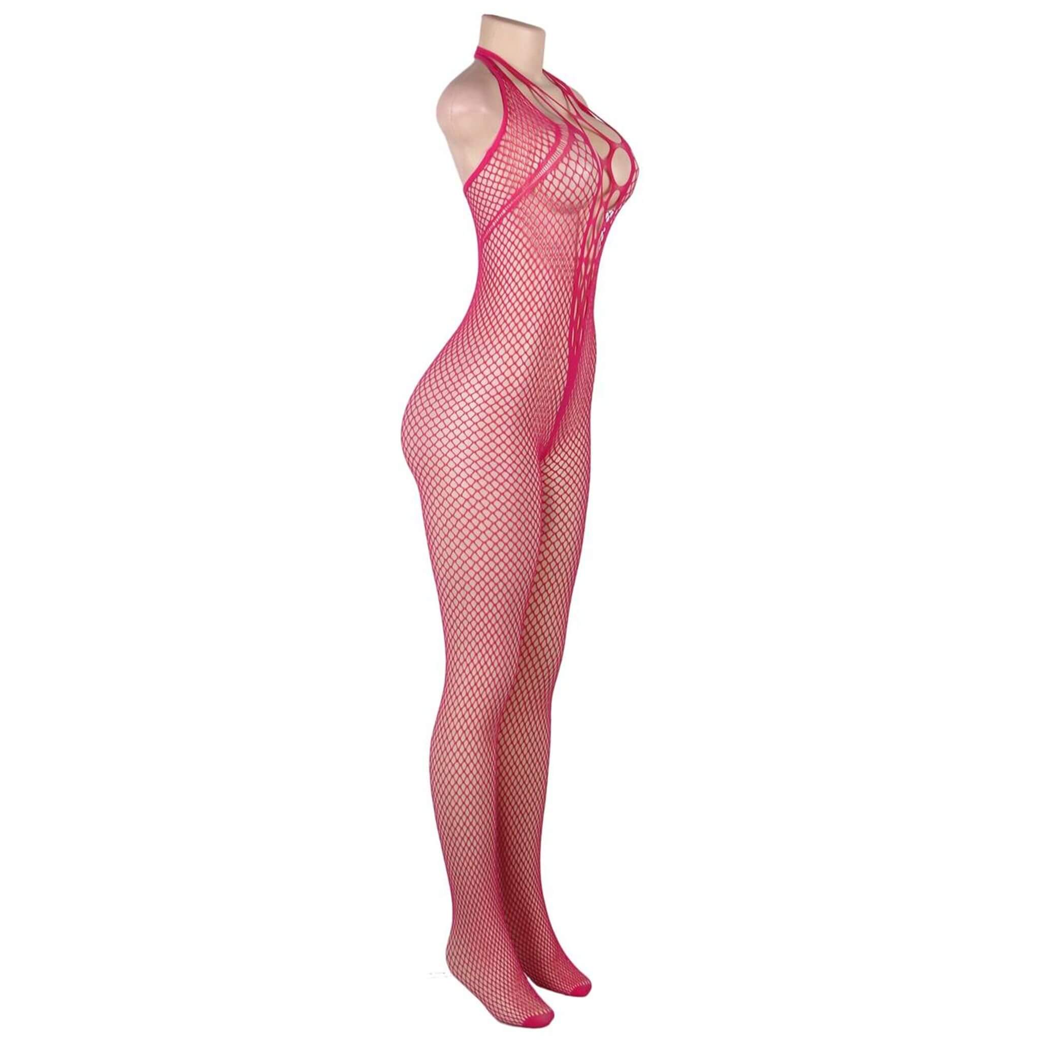 Pinkki verkkobodystocking - Image 6