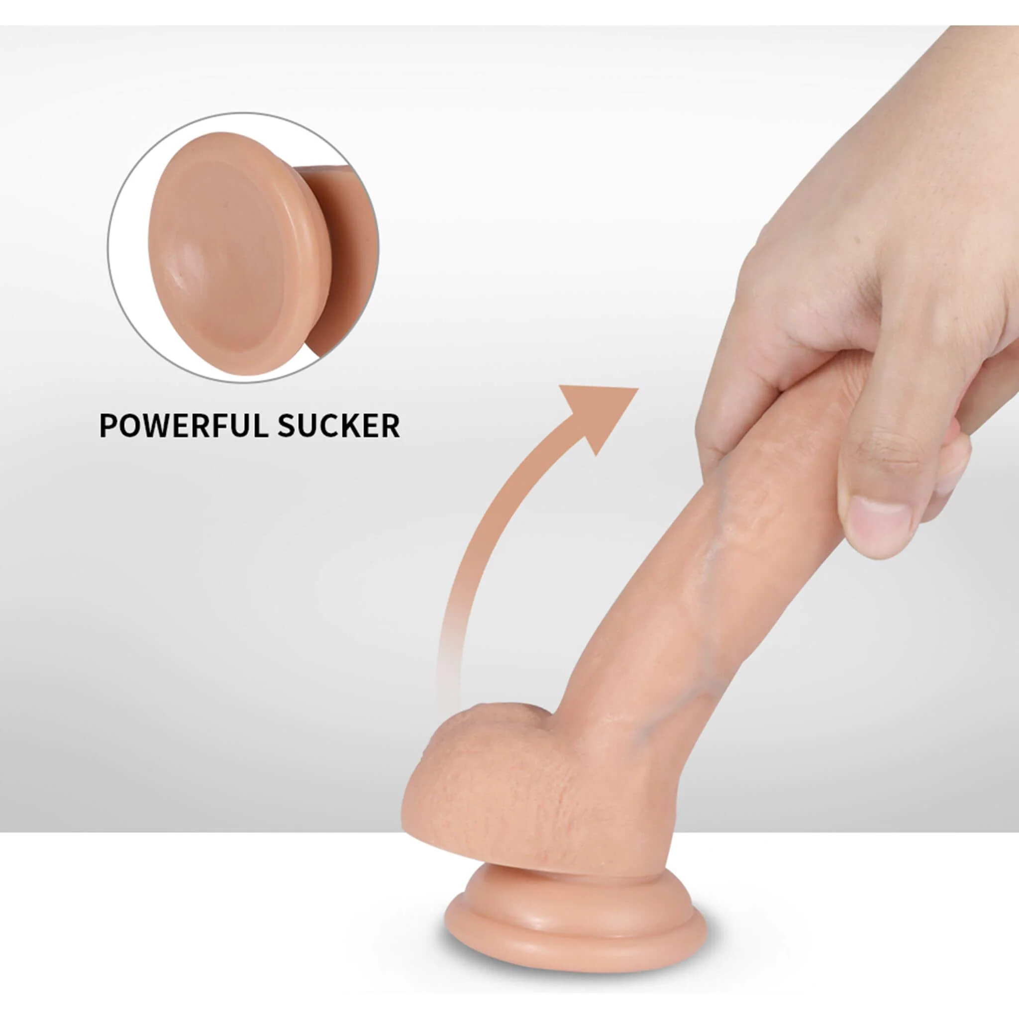 Realistinen dildo, 17,5 cm - Image 4