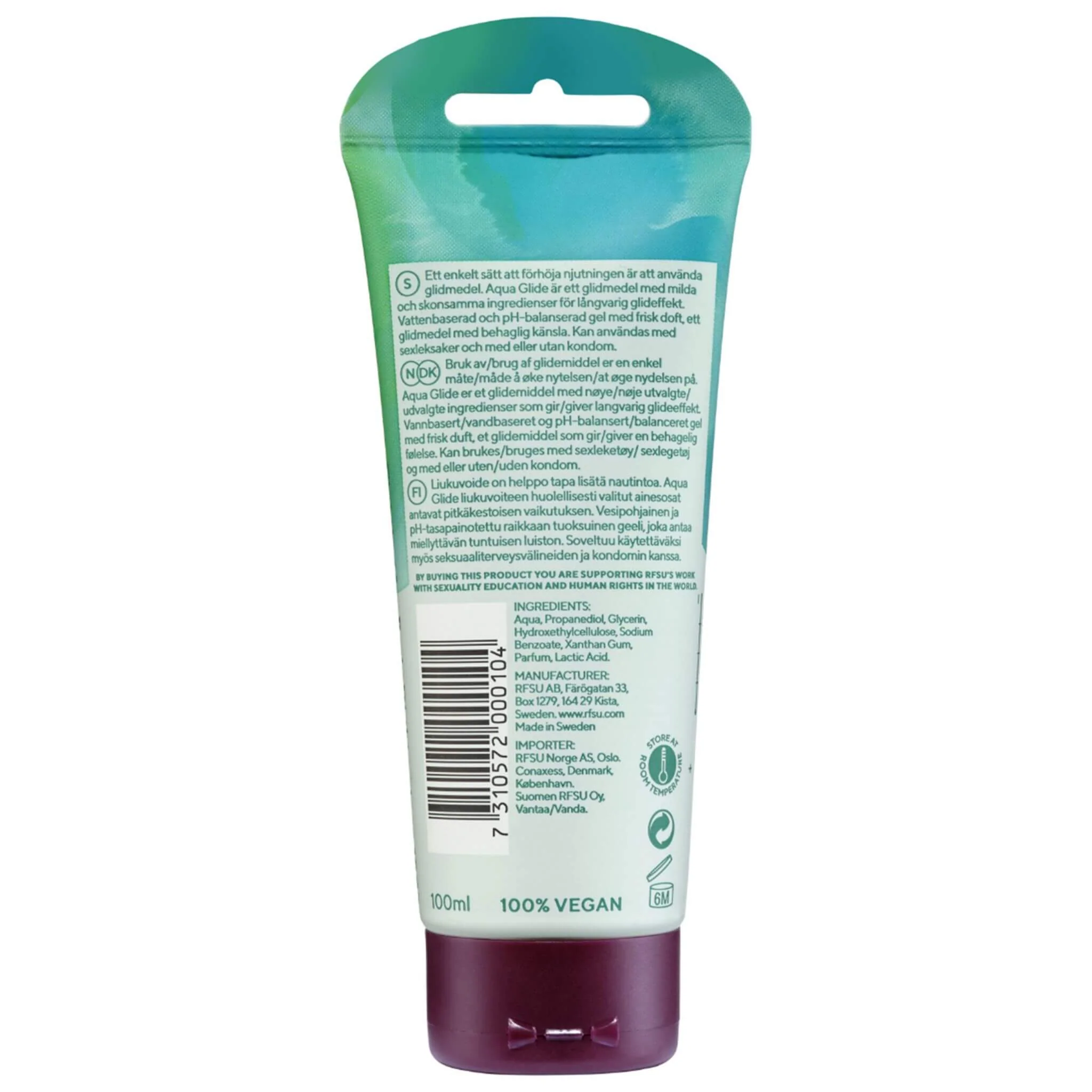 RFSU Aqua Glide liukuvoide 100 ml - Image 2