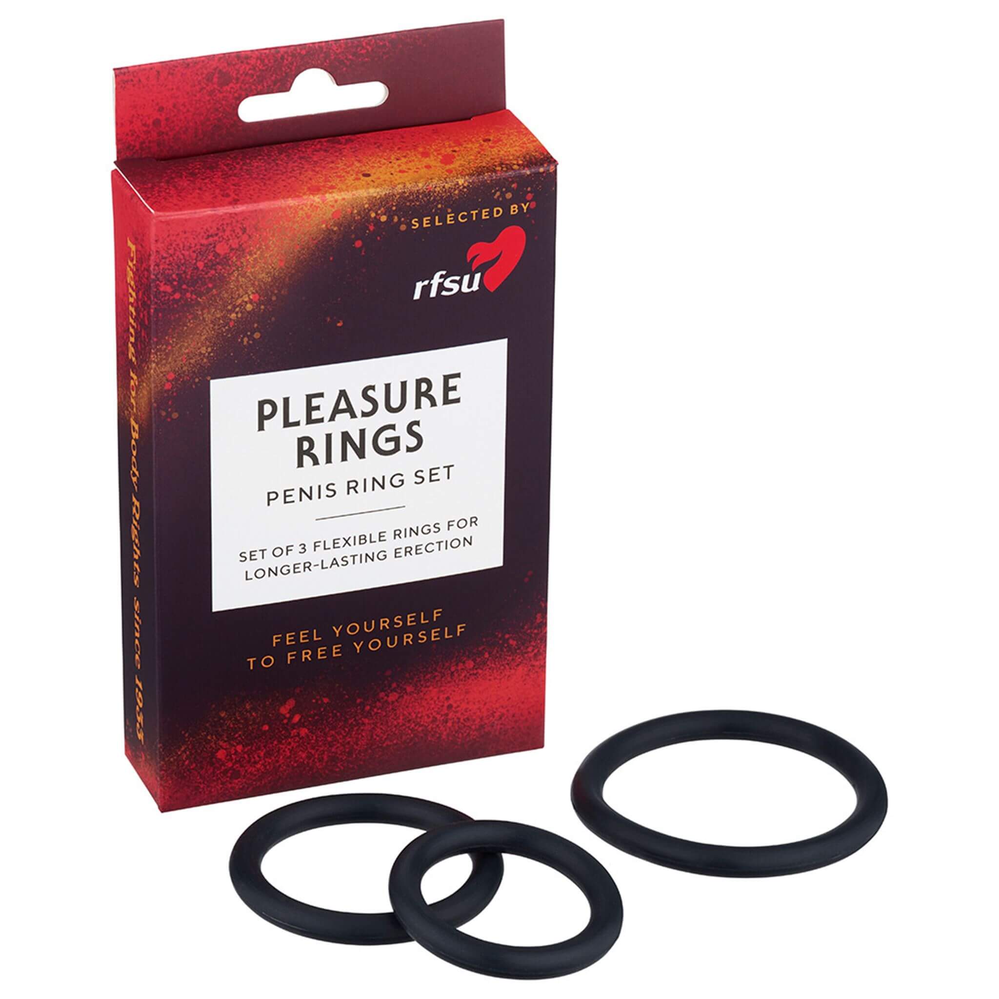 RFSU Pleasure Rings -penisrengassetti 3 kpl