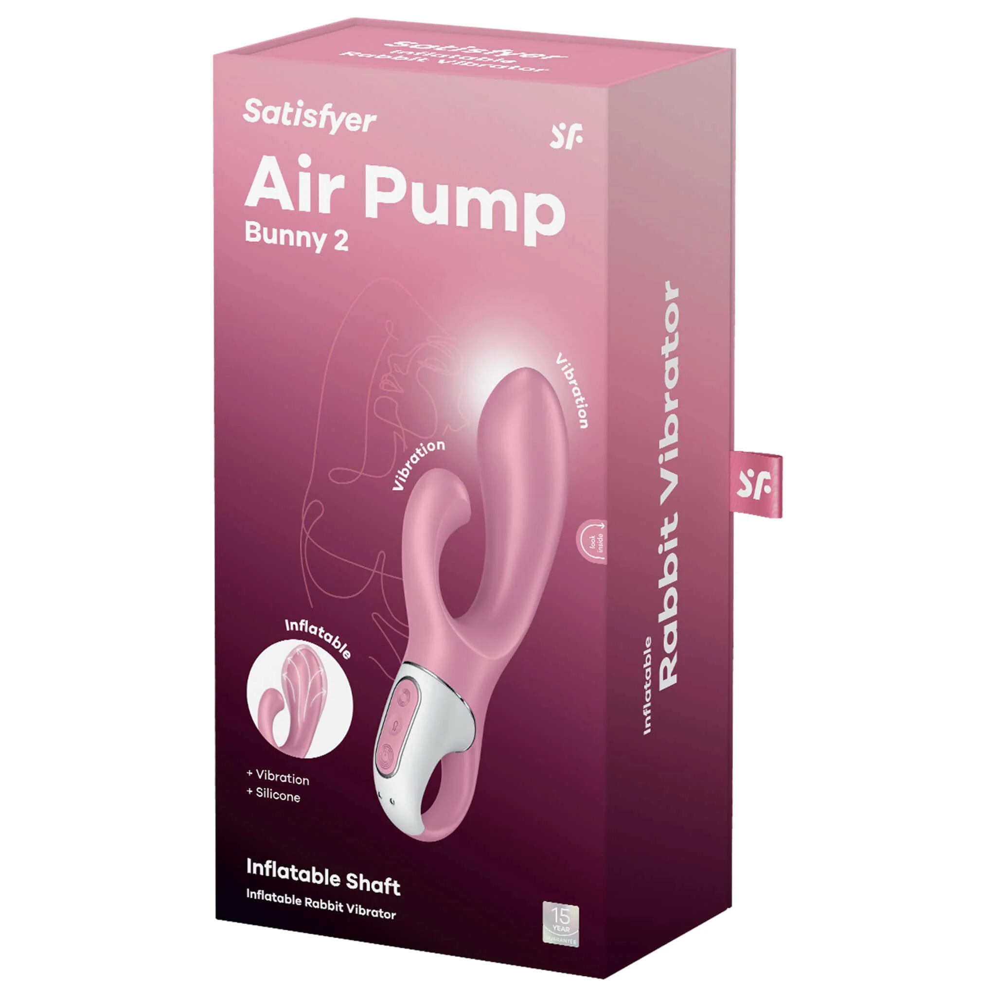 Satisfyer Air Pump Bunny 2 täyttyvä rabbit-vibraattori - Image 8