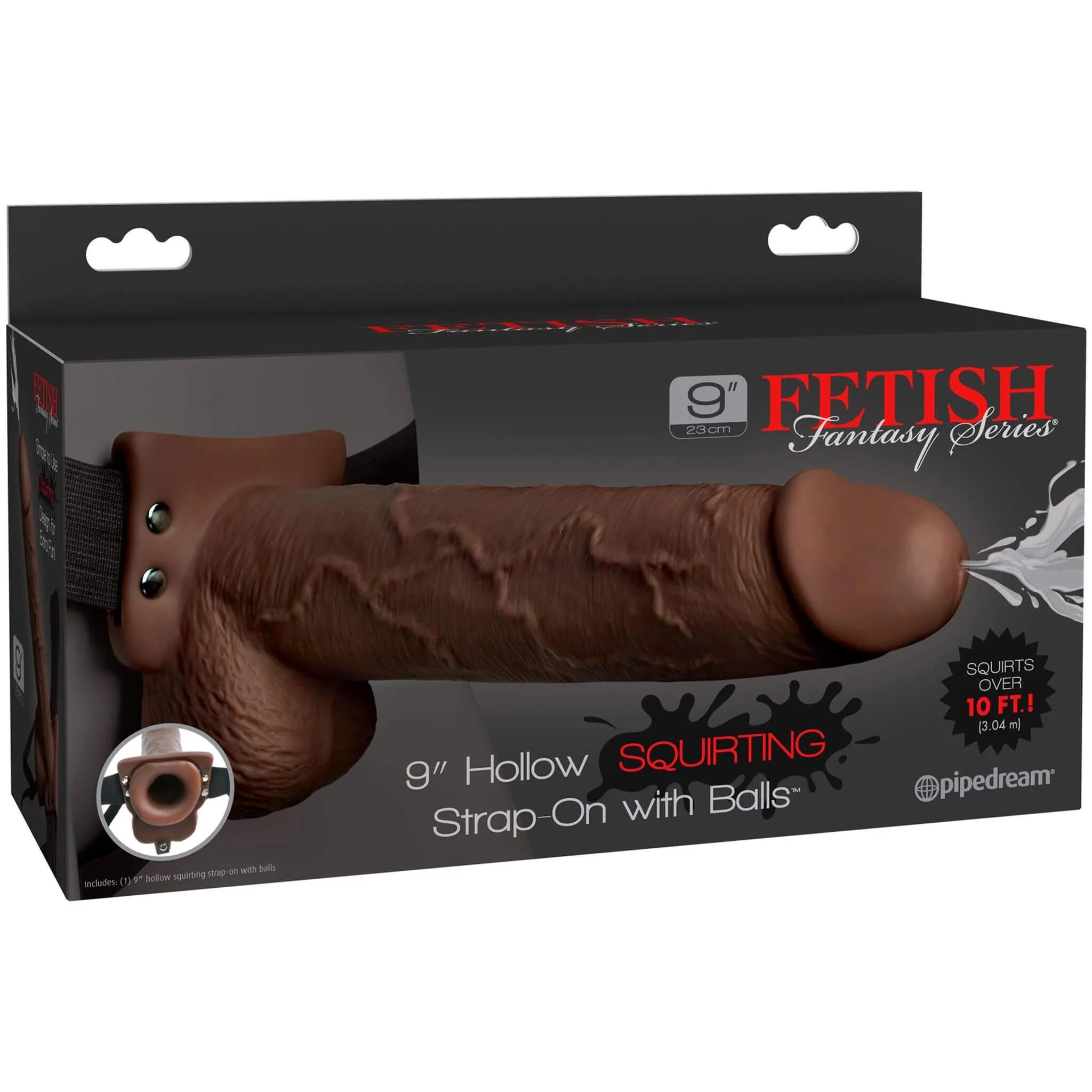 Strap-on vyö + ontto ejakuloiva dildo 22 cm - Image 2